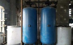 山东某换热站采购40吨每小时双阀双罐软化水设备